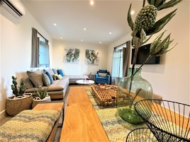 Executive Villa, 2 Bedrooms, 2 Bathrooms, Pool View | Living area | Flat-screen TV