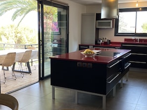 Fridge, oven, stovetop, dishwasher