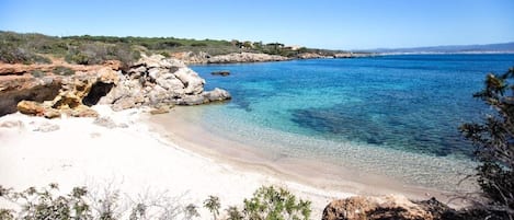 Vlak bij het strand