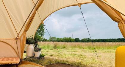 Private Glamping in a Vintage Caravan & Bell Tent