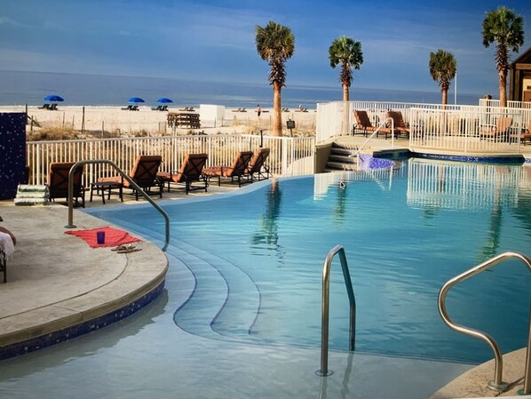 Indoor pool, outdoor pool