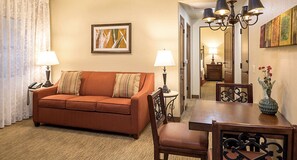 Smart TV, fireplace, DVD player