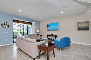 TV - Deluxe and Roomy 6BD Home Close To Disney #6st413 (Davenport)