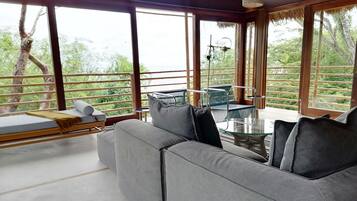 Cabaña exclusiva | Área de sala de estar