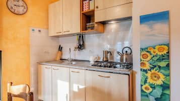 Réfrigérateur, micro-ondes, plaque de cuisson, lave-vaisselle