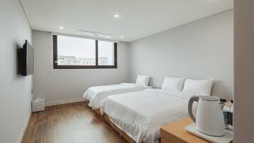 Deluxe-herbergi | Dúnsængur, vinnuaðstaða fyrir fartölvur, ókeypis þráðlaus nettenging