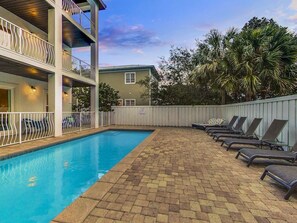 A heated pool