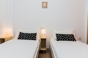 1 bedroom, iron/ironing board, travel crib, free WiFi