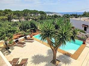 Pool - Renovated estate w/ private pool 950m from the sea (Leuca)