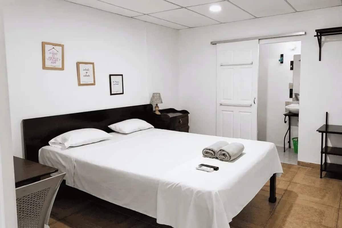 Blackout drapes, WiFi (free), bed sheets