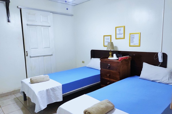 Blackout drapes, WiFi (free), bed sheets
