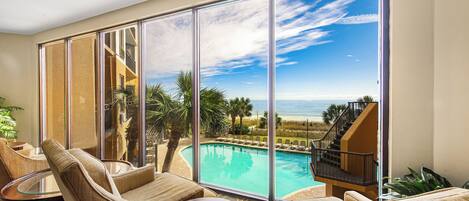 Indoor pool, outdoor pool
