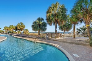 Indoor pool, outdoor pool - Pet Friendly Patricia Grand Resort 906-1BR Condo with Gorgeous Oceanfront Views (Myrtle Beach)