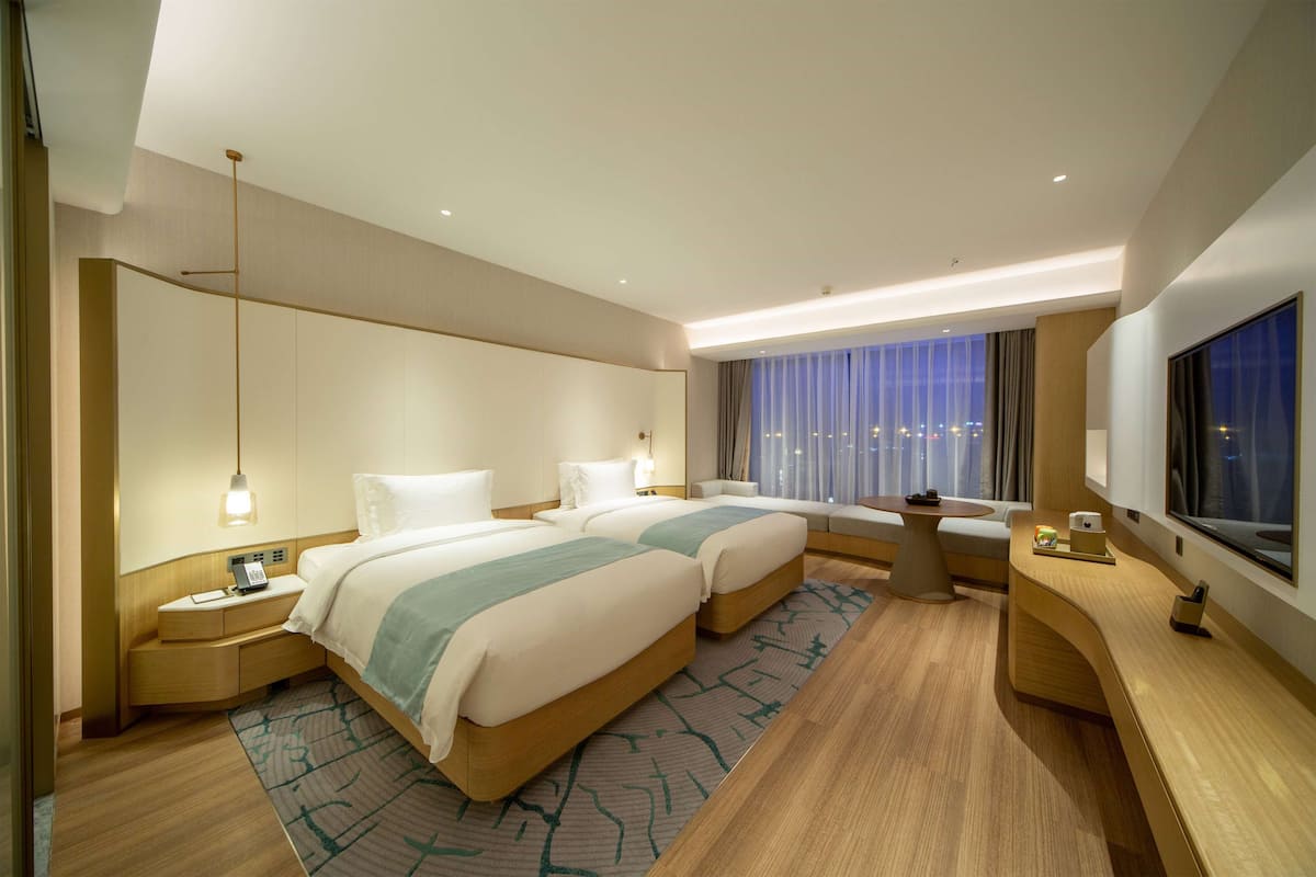 Habitación Deluxe, 2 camas individuales, vista al jardín | Ropa de cama de alta calidad, edredón y artículos del minibar gratis