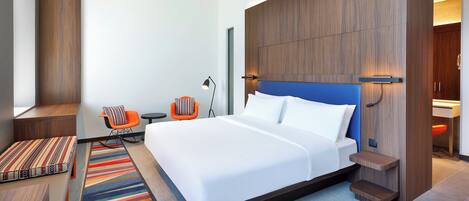 aloft, Zimmer, 1 King-Bett, Nichtraucher | Allergikerbettwaren, Daunenbettdecken, Minibar, Zimmersafe