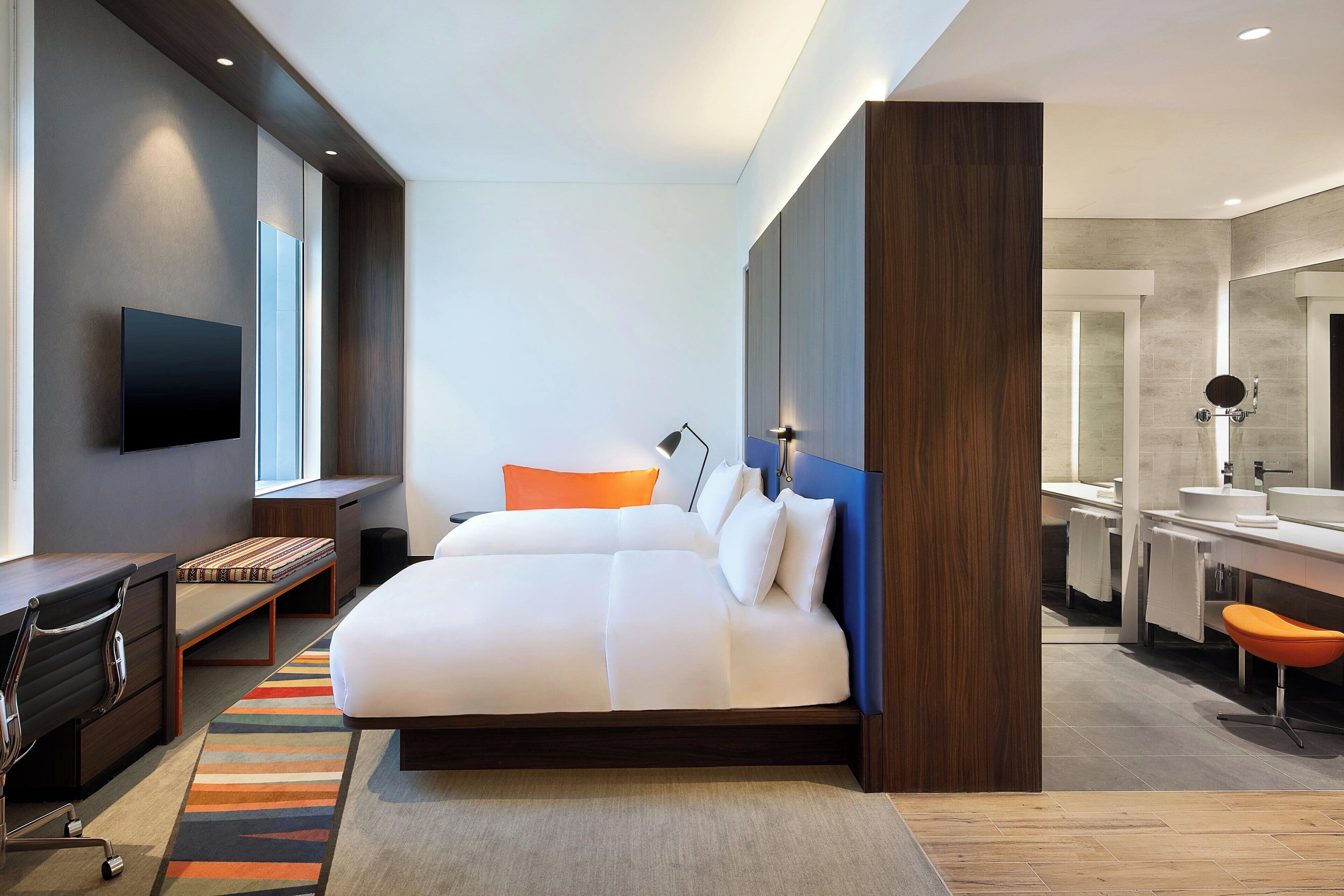 1 bedroom, hypo-allergenic bedding, down duvets, minibar