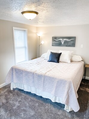2 bedrooms, iron/ironing board, travel crib, free WiFi