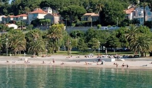 Sun-loungers, beach towels