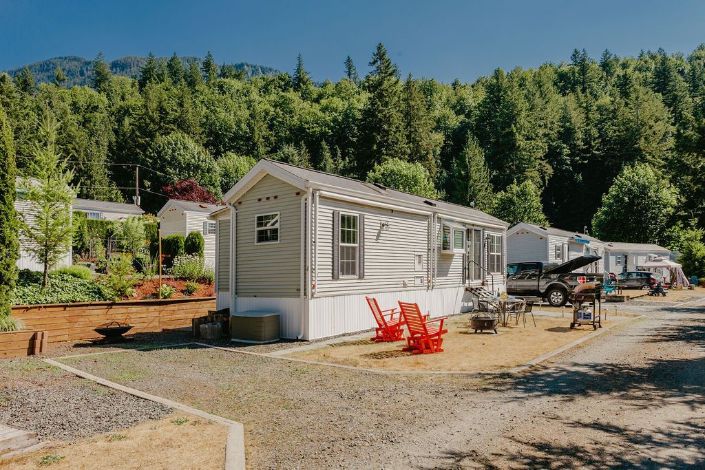 Our tiny home the Cultus Lake Gem! She's small but mighty, parking for one