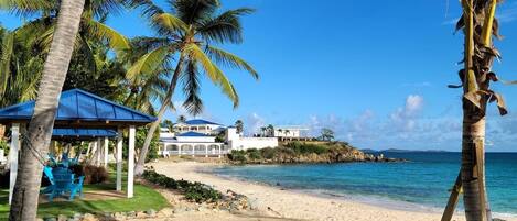 Sun loungers, beach towels