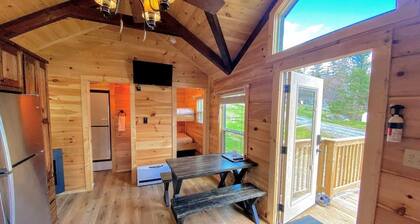 B3 Awesome "Tiny Home" A/C, Mountain Views, Minutes to Skiing, Hiking, Attractions, Dog Friendly!