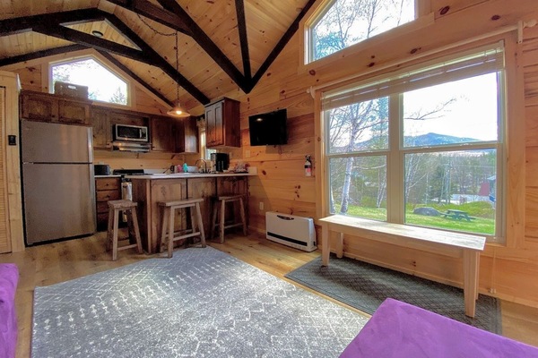 The Boulder Mountain View Swedish Steam is one of 9 Tiny Home rental options at Boulder Mountain View. It faces the mountain for provides delightful views.