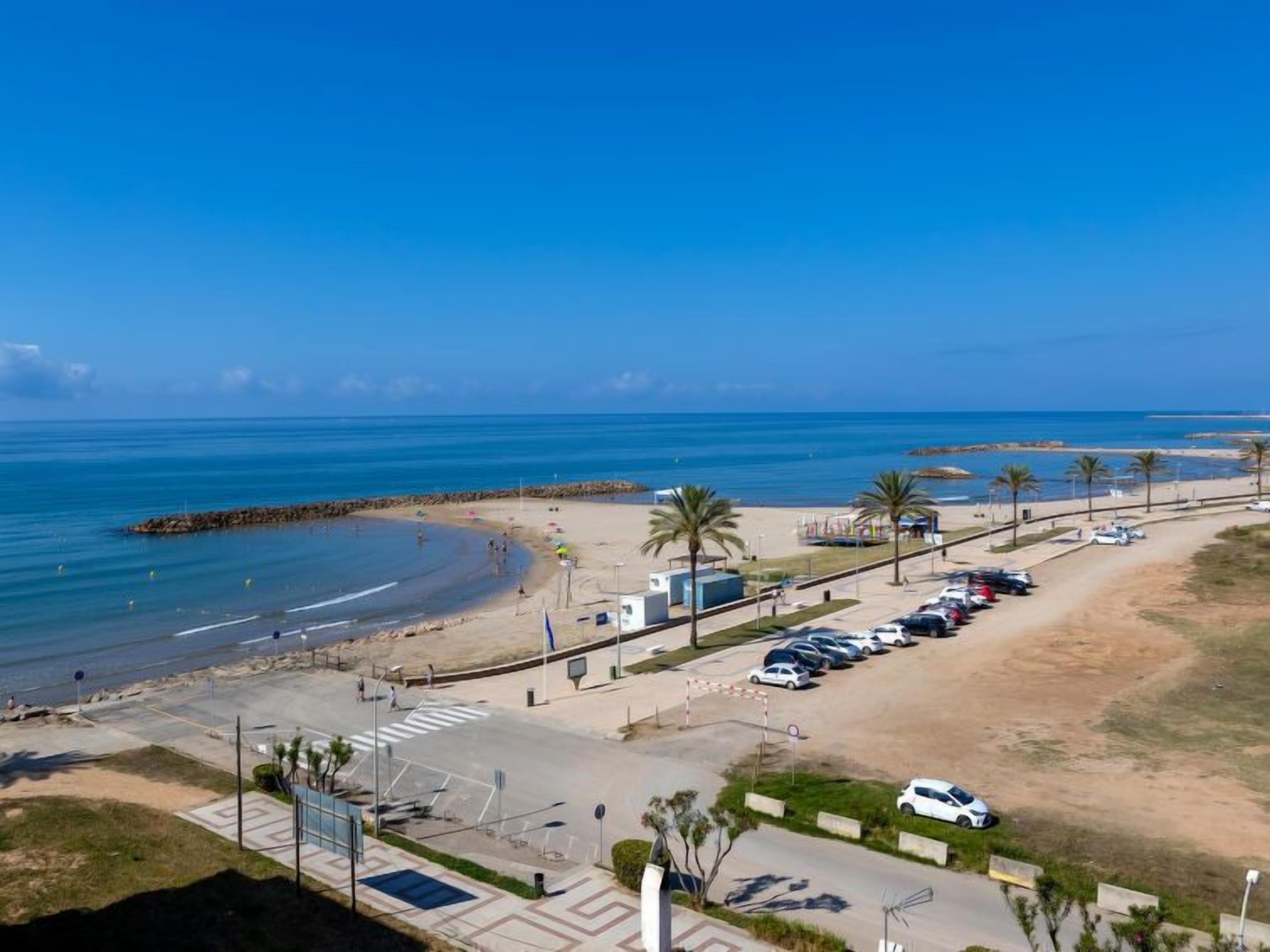 Vlak bij het strand