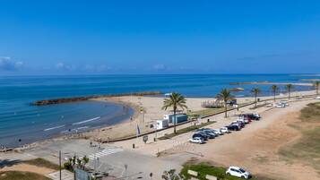 Vlak bij het strand