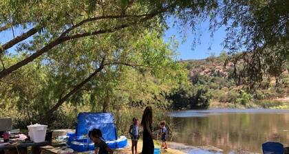 Secret Fishing Pond with Small Off-Grid Camper.🐠 🎣