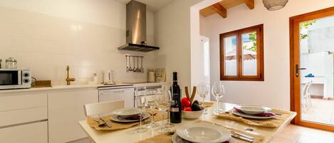 Microwave, oven, dishwasher, high chair