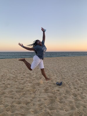 On the beach