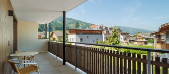 Appartamento "Hofer Barbara". Vista montagne, Wi-Fi, terrazza e giardino