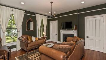 Smart TV, fireplace, smart speakers, offices