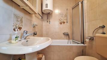 Studio (A2) | Bathroom | Shower, hair dryer