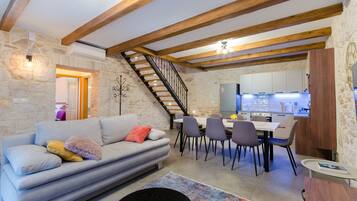 Villa | Living room | Fireplace