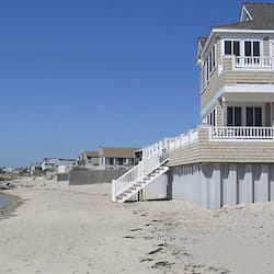 On the beach, sun-loungers, beach towels