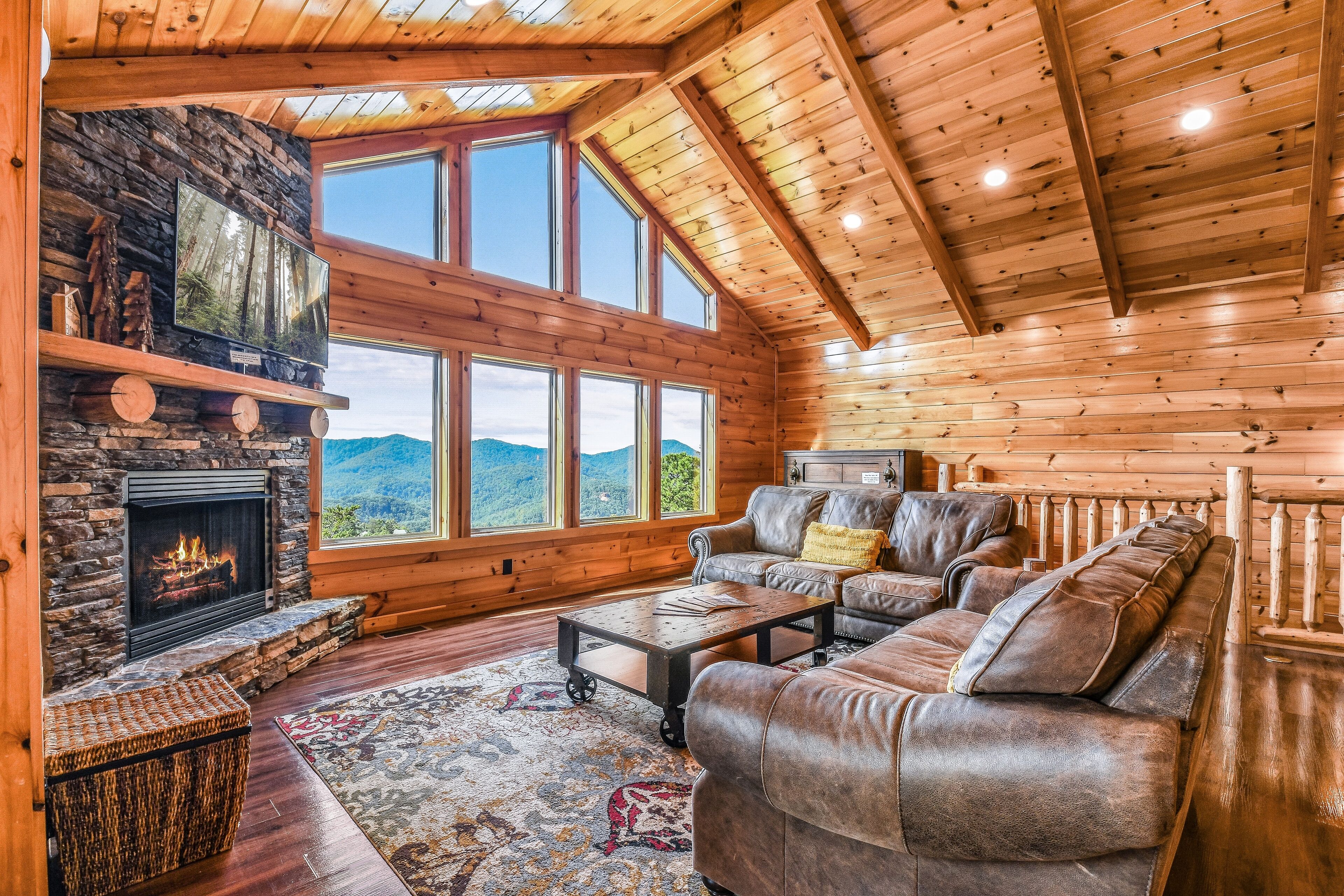 Cabaña, 3 habitaciones | Área de sala de estar