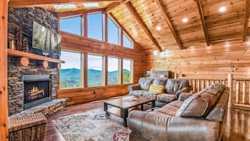 Cabaña, 3 habitaciones | Área de sala de estar