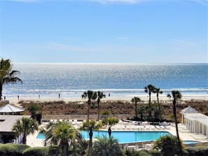 Pool - 1404 SeaCrest ~ Newly Updated 2BR Villa with 4th Floor Ocean Views! (Hilton Head Island)