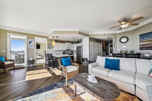 TV, DVD player, smart speakers