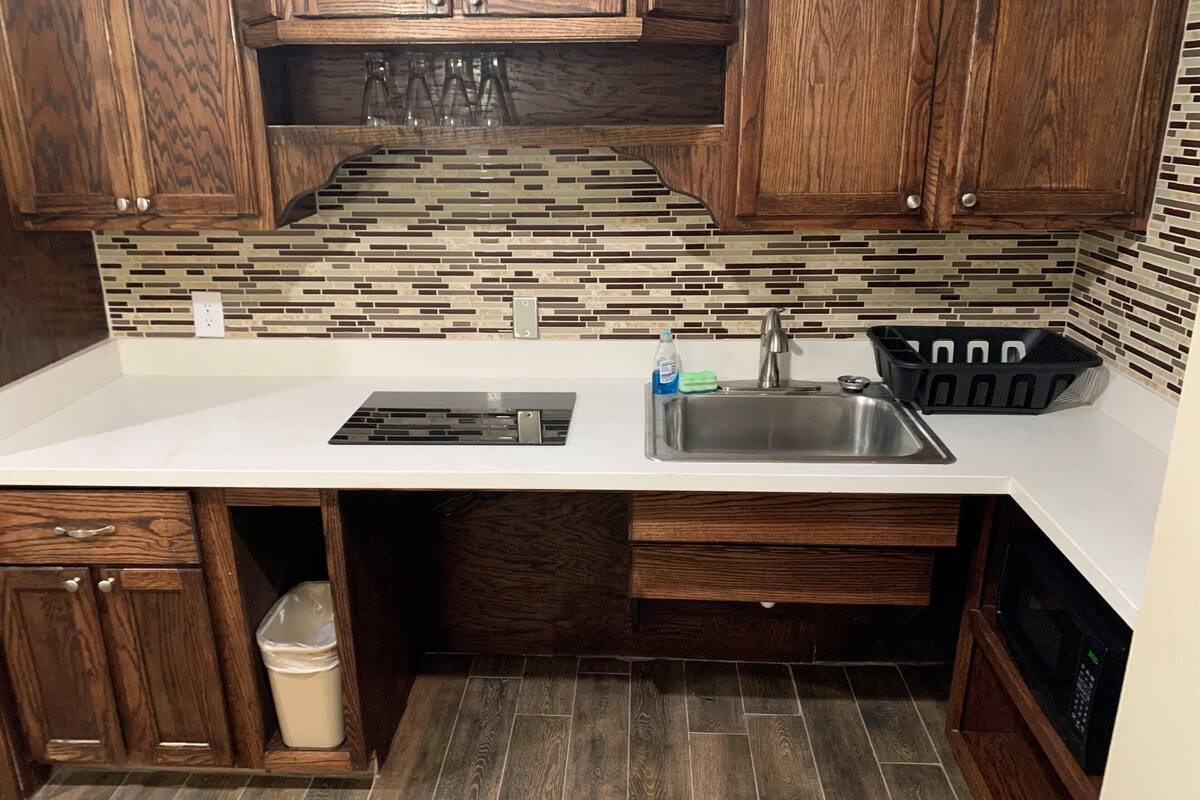 kitchenette accessible two queen beds | private kitchen | fridge, microwave, coffee/tea maker