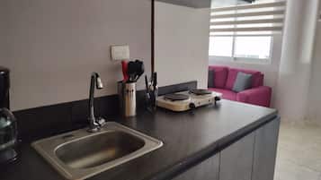 Standard Studio | Private kitchen | Microwave, espresso maker, dining tables