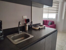 Standard Studio | Private kitchen | Microwave, espresso maker, dining tables