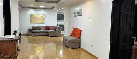 Smart TV, foosball, table tennis, music library