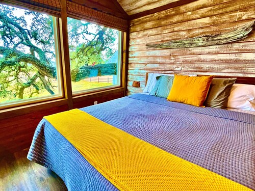 MACK: a Gorgeous Treehouse Studio for 4, overlooking the Texas Hill Country