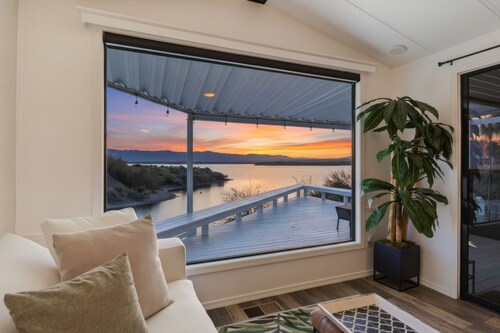 Luxury Waterfront Lakehouse with Stunning Lake & Mountain Views!