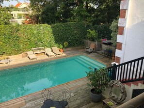 Piscine extérieure, piscine chauffée