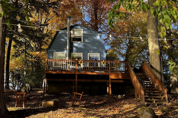 Beautiful fall photo from bottom deck