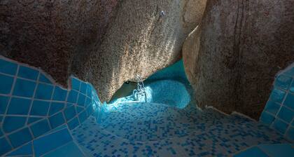 Scorpion House – Luxury Villa Carved into the Rock in Porto Rafael with Sea View