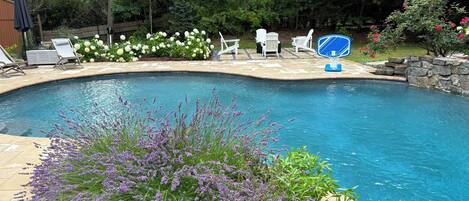 Piscina externa, piscina aquecida